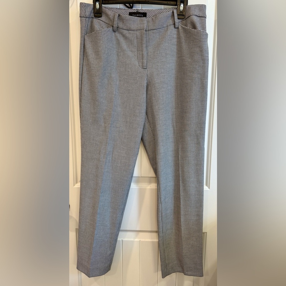 Talbots Women’s Black and White Patterned Pants